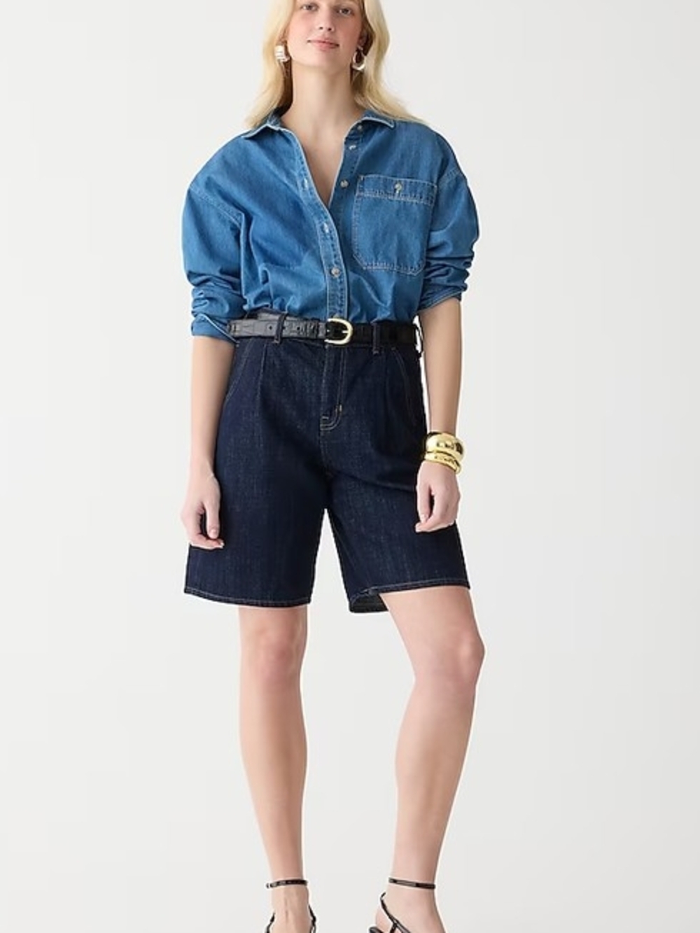 J. Crew Dark Indigo Denim Bermuda Shorts
